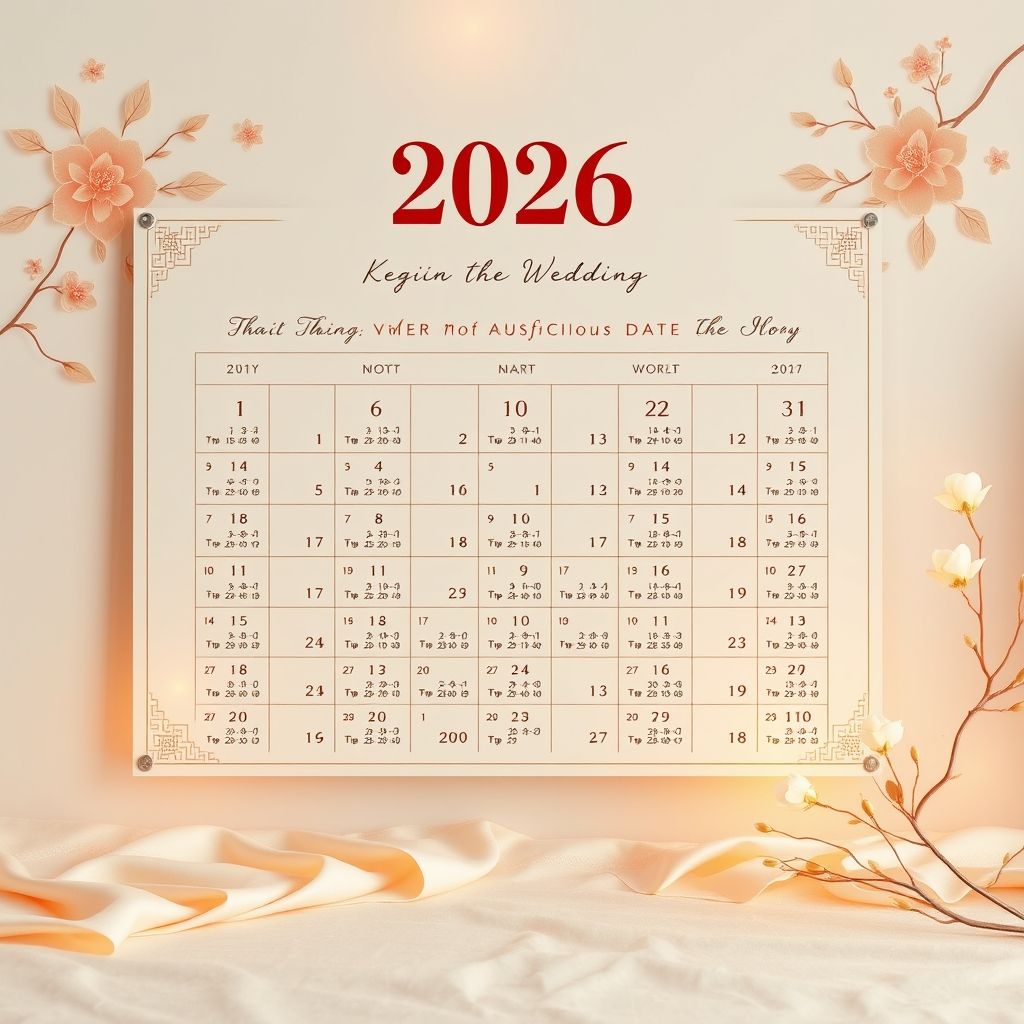 จัดงานแต่งปี 2569: ปฏิทินฤกษ์ช่วยคุณได้